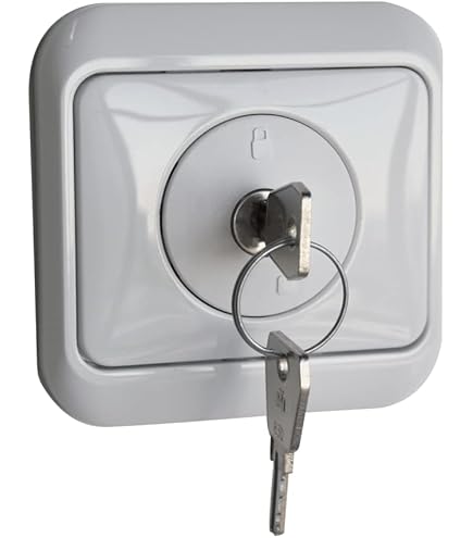 REV AquaTop Steckdose Abschließbar Mit Schloss Schlüssel IP44