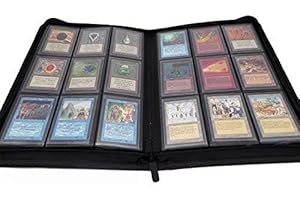 docsmagic.de Premium Pro-Player 9-Pocket Zip-Album Black - 360 Card Binder - MTG - PKM - YGO - Reissverschluss Schwarz