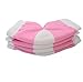 Makhry 2 Pairs Moisturising Silicone Gel Heel Socks for Dry Hard Cracked Skin Moisturizing Open Toe Comfy Recovery Socks Women Size 4.5-7.5 (M, Pink)