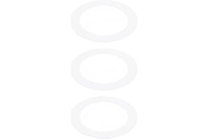 PATIKIL 3.19" ID 4.53" OD Goof Rings for Recessed Light, 3 Pack Matte White Goof Metal Trim Ring Lighting Fixture for Ceiling Wall Recessed Can Downlights