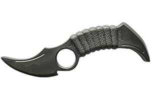 PLAYWELL Black Polypropylene Malaysian Double Ended Training Knife - E427