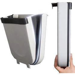 IXVXI Poubelle Pliante fixée au Mur, Poubelle Suspendue Poubelle Pliable pour Armoire de Cuisine Porte tiroir Chambre Chambre dortoir Poubelle de Voiture