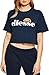 Produktbild ellesse Damen T-Shirt Alberta Crop Top SGA04484, Farbe:Blue, Größe:8 (XS)