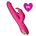 Produktbild G-Punkt Vibratoren, [Upgrade Version, XXL] NightLand Silikon Vibrator mit Dual Motor, 7 Vibrationsmodi, 360° rotierenden Eichel, USB Magnetische Ladegerät Klitoris Stimulation Massagegerät (100Prozent Wasserdicht, Rose)