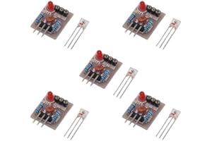 ARCELI 5 Pcs Module de Capteur Laser Non-Modulateur Tube Détecteur Laser Module De Détection Relais Commutateur 5 V pour Arduino