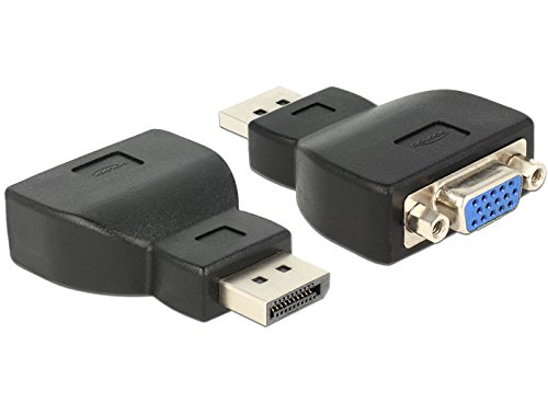 Delock 65567 Adapter Displayport 1.1 Stecker zu VGA Buchse schwarz