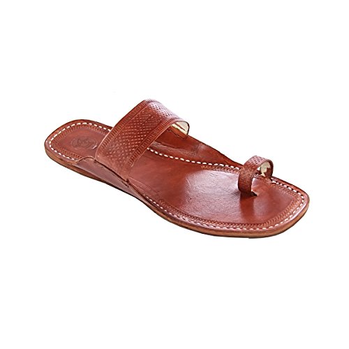 leather chappals for men online