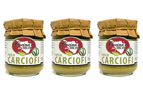 Spalmabili Vegetali 3x180g patè di Carciofi Vegan Ok Produzione Artigianale Cucina Toscana