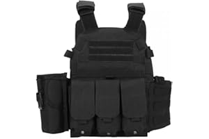 Gilet de Tactique, Gilet Militaire Réglable Gilet de Protection CS pour L'entraînement Militaire CS Exercices de Combat