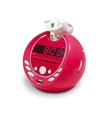 Metronic 477018 Gulli Radio-Réveil Enfant MP3 USB Projection 180° - Rose