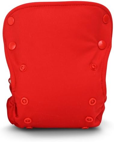BabyKicks 794504456325 Basic One-Size Cloth Pocket Nappy Press Stud Fastener Red Approx. 3 - 18 kg