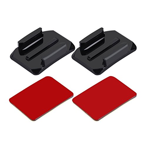 Preisvergleich Produktbild PULUZ PU11 Action Kamerazubehör 2 Gebogene Oberflächenbefestigungen mit 2 selbstklebenden Befestigungsstiften für GoPro Basisteile