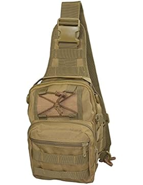 Rucksack / Tasche mit taktischem Cross-Body-Gurt, Militär-Stil, Schultertasche EDC Tasche für Fliegenfischen für...
