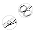 Stainless Steel Makeup Curved Tip Eyebrow Hair Brow Scissors Trimmer Cosmetic Tool (Long Curved Head)