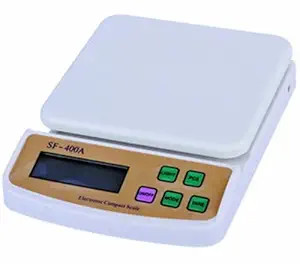 Electronic Kitchen Digital Electronic Scale Upto 10Kg with Support for AC Adaptor and Counting Feature (Standard) by Drake