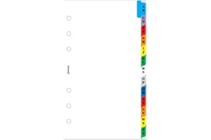 FILOFAX Osobisty indeks A-Z wielokolorowy 2 litery na zakładkę