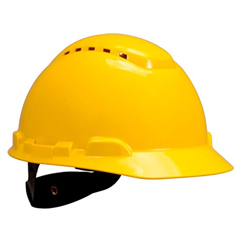 Preisvergleich Produktbild 3M H700CY Schutzhelm mit Pinlock und Kunststoffschweißband, H700-Serie, belüftet, Gelb