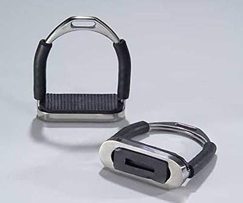 Flexi Stirrups Irons with Black Treads [5"]