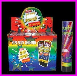 RCE 66129 Pack of 24 cannons for DJ Party, Multi-Colour
