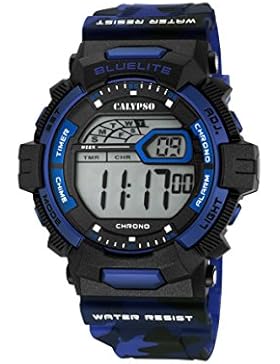 Calypso Herren Digitale Armbanduhr mit LCD Dial Digital Display und Kunststoff-Gurt k5693/1