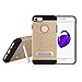 Produktbild CHENJUAN Farbgitter-Beschaffenheit für iPhone 7 TPU + PC Fall mit Stand (Farbe : Gold)