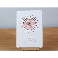 Karte Metallkreuz rosa Konfirmation, Kommunion, Taufe