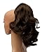 SWEET SHORT CURLY PONY TAIL HAIR EXTENSION, (CLAW GRIP) (04 Warm Chestnut Brown)