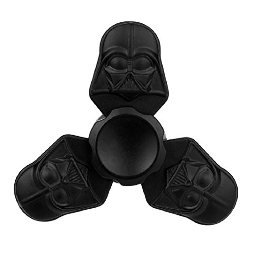 Fidget Hand Spinner Spielzeug Tri Fidget Finger Spinner Spielzeug für Kinder und Erwachsene Spielzeug Geschenke (Schwarz) - 4