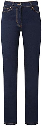 Cotton Traders Womens Stretch Jeans Zip Fly Ladies 5 Pocket Leg Size 29" 4 Indigo