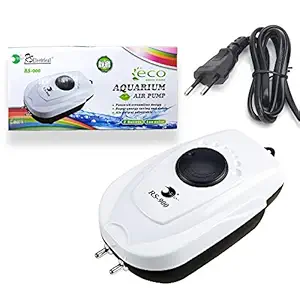 RS Electrical Ultra Silent Aquarium Air Pump for Fish Tank Double Outlet Low Noise Oxygen Airpump Machine - RS900