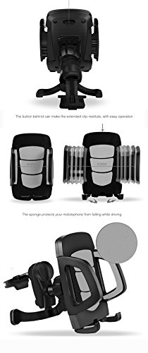 soporte universal de telefono movil para coche extensible y rotable 360 air vent support las ranuras o rejilla ventilacion cualquier movil - iPhone 8 X samsung sony htc lg wikio - colocado en rejillas tel fonos smartphone del aire m vil celular tel fono - THEVERY soporte universal de telefono movil para coche extensible y rotable 360 air vent support las ranuras o rejilla ventilacion cualquier movil - iPhone 8 X samsung sony htc lg wikio - colocado en rejillas tel fonos smartphone del aire m vil celular tel fono - THEVERY