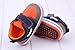 Bigood Baby Anti-Slip Cotton Cloth Strip Shoes Walking Sneakers Orange 13cm