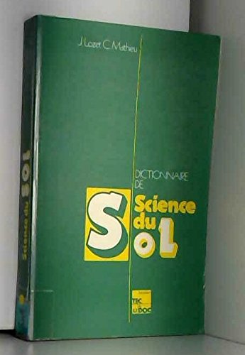 couverture de : Dictionnaire de science du sol