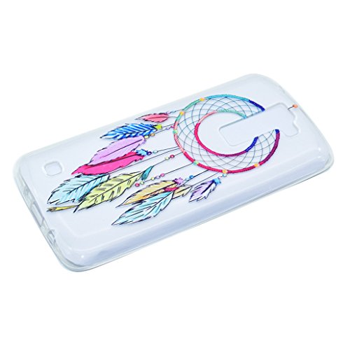 Funda para LG K8 XiDe Carcasa Ultra Delgado Ligero Funda Flexible Suave de Silicona TPU Carcasa Transparente Claro Funda Anti Rasgu  os Antichoque Carcasa Antideslizante Antipolvo Patr  n de Dise  o   nico para LG K8 - Atrapasue  os