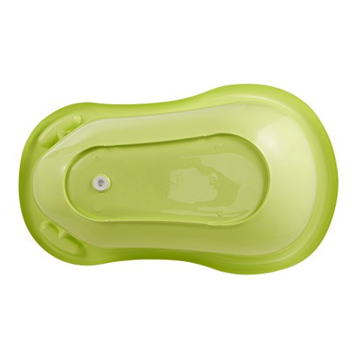 keeeper 1842626201200 maria „hippo“ babywanne 84 cm mit stöpsel, lime/grün - 5