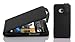 Produktbild Cadorabo Hülle für HTC One M7 (1.Gen.) Hülle in Handyhülle aus strukturiertem Kunstleder im Flip Design Case Cover Schutzhülle Etui Tasche Oxid Schwarz