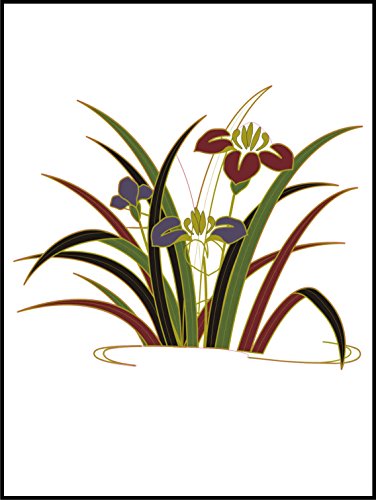 Fliesenaufkleber Fliesentattoos für Bad & Küche - für weiße Fliesen empfohlen - Küchenfliesen für einzelne Fließen 15x20 cm - MD013 - schöne LotusBaum