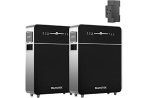 SL ELEMENTS Marstek Venus E GEN 3.0 Mémoire AC 5120 Wh, batterie LiFePO4, fonction d'alimentation de secours, couplage AC, extensible jusqu'à 15,36 kWh, LAN/WiFi, garantie 10 ans (10,24 kW + Smart Meter (jeu de