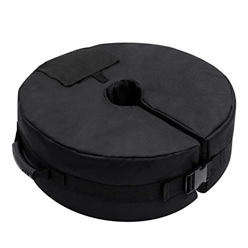 Detachable Umbrella Base Weight Bag Up To 88lbs 46cm 18 Round Weatherproof Garden Parasol Weights Sand Bag For Outdoor Pop Up Canopy Patio Umbrella Offset Umbrellas With Large Opening 2 Handles Amazon Anh