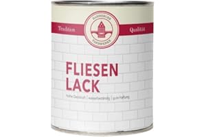 Bamberger Farbwerke Fliesenlack Fliesenfarbe glänzend (Wand- & Bodenfliesen) (Hellbraun, 750ml)