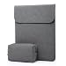 Produktbild HYZUO Wildledern 13 Zoll Wasserdicht Hülle Sleeve Tasche für 13" Neu Macbook Pro 2017 2016 / Microsoft Neu Surface Pro 2017/Surface Pro 4/3 / Dell XPS 13 mit kleine Tragetasche, Dunkelgrau