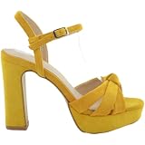 Zapato Fiesta Flor Mostaza : Amazon.es: Zapatos y complementos