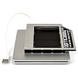 Opticaddy© SATA-3 HDD/SSD Caddy Adapterset mit Externe Slot-in USB-Gehäuse für Superdrive für Apple iMac (2009, 2010, 2011) und Mac Mini (2009, 2010) mit Opticaddy OptiSpeed Technology (original Opticaddy Festplattenrahmen Kit, Einbaurahmen Set)