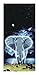 Produktbild Badetuch, Strandtuch, Handtuch - Elefant - Motiv: Elefant - Spirit of Africa - 100 % Baumwolle - Grösse: ca. 150 x 75 cm - ca. 320 g/m² schwer - NEU