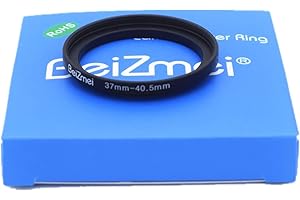 BEIZMEI 37 mm bis 40,5 mm, Adapter-Linse, kompatibel mit Allen 37 mm Objektiven mit 40,5 mm UV, ND, CPL, Filter, 37 mm Lens to 40,5 mm Filter Ring