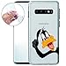 Produktbild Finoo Handyhülle geeignet für Samsung Galaxy S10 - mit Motiv und Optimalen Schutz TPU Silikon Tasche Case Cover Schutzhülle - Daffy Duck zeigt 2