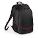 Produktbild qs55 Teamwear leicht Pro Sport backpack- Wandern Gym Rucksack, Schwarz / Rot (Schwarz) - QS55