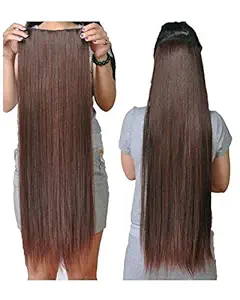 LeModish Clip In Natural Remy Single pc Straight Hair Extension, Size-22 Inches (100 Grms)