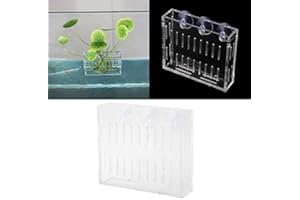 PSSOPP Copa de la Planta de Acuario Tanque de Peces Plantas de Agua Sembradora Planta de Acuario Agua Taza de Hierba Plantas del Paisaje Cultivo Cuenca Taza con ventosas Maceta de acrílico Decoración