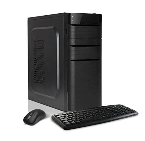 DEViLO PC 1248 - Intel Core i3-7100 Dualcore 2x3.9 GHz | 8GB DDR4-2133 | 500 GB SSD | Intel 630 Grafik, HDMI, DVI, 4K-fähig | 24xDVD-RW | ASUS | USB3.0 | HD-Sound | Gigabit | Win10
